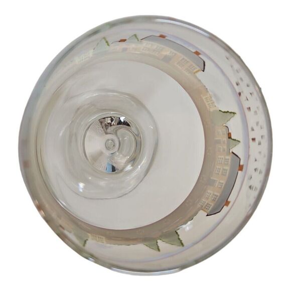 Block Country Village By Gear Farmhouse Sceen Water Goblets Glasses Set Of 2 - Picture 4 of 7